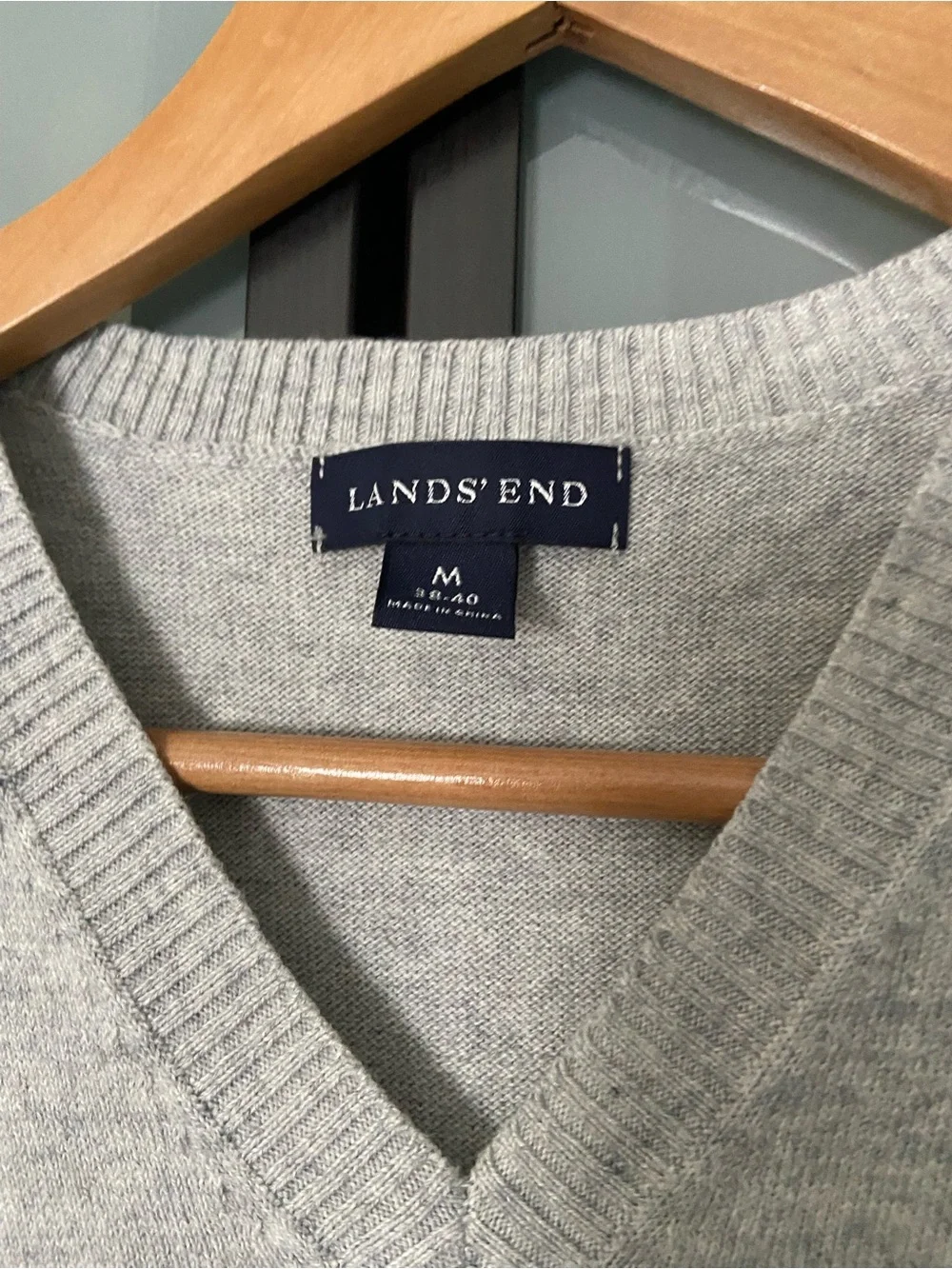 Land’s End cotton cashmere sweater vest M
